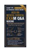HESI RN Medical-Surgical Nursing Exam Questions And Answers &vert; Nursing &vert; 2026&sol;2027