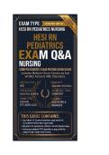 HESI RN Pediatrics Nursing Content Exam Questions And Answers 2026&sol;2027