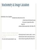 CHEM 120 Week 7 Chemistry Project &vert; Relating Stoichiometry to Dosage Calculations &vert; CO 4