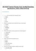ATI TEAS 7 Science Practice Test Bank &vert; Questions&comma; Answers & Exam Review