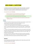HESI Exam 1 Capstone &vert; Practice Questions&comma; Answers & Exam Review