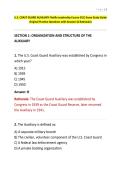 U&period;S&period; COAST GUARD AUXILIARY Flotilla Leadership Course &lpar;FLC&rpar; Exam Study Guide Original Practice Questions with Answers & Rationales