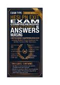 HESI PN Exit Exam &lpar;Comprehensive&rpar; Questions And Answers &vert; Nursing &vert; 2026&sol;2027 