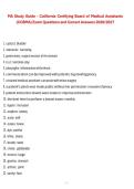 MA Study Guide &ndash; California Certifying Board of Medical Assistants &lpar;CCBMA&rpar; Exam Questions and Correct Answers for 2026&sol;2027 Exam Preparation