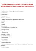 CCBMA Clinical Exam &ndash; Sample Test Questions and Revised Answers for 2026&sol;2027 Exam Preparation