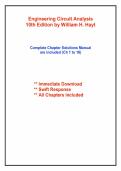 Engineering Circuit Analysis 10th Edition by William H&period; Hayt &ndash; Textbook &plus; Study Resource Guide &vert; EE Fundamentals &vert; All Chapters 