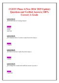 CLEET Phase 4 Questions & Verified Answers &vert; Updated Study Guide&NewLine;