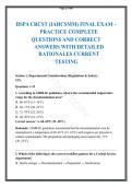 HSPA CRCST Sterile Processing Certification Practice Exam
