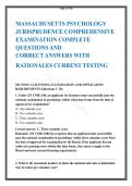 Massachusetts Psychology Jurisprudence Practice Exam
