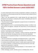 CFRE Practice Exam &ndash; Review Questions and Verified Answers for 2026&sol;2027 Exam Preparation