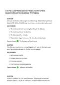 ATI PN COMPREHENSIVE PREDICTOR FORM A QUESTIONS WITH VERIFIED ANSWERS&NewLine;&NewLine;