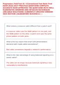 Progression&colon; Field Tech IV - V Conventional Test Bank Final &NewLine;EXAM 2026&sol;2027 PRACTICE QUESTIONS COMPLETE &NewLine;ACCURATE EXAM APPROVED 700 QUESTIONS WITH WELL &NewLine;ELABORATED ANSWERS AND DETAILED RATIONALES &NewLine;&lpar;RELIABLE SOLUTIONS&rpar; CURRENTLY UPDATED VERSION &NewLine;2026 