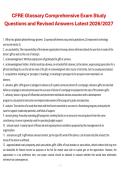 CFRE Glossary Comprehensive Exam &ndash; Study Questions and Revised Answers for 2026&sol;2027 Exam Preparation
