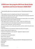 CFRE Exam&colon; Securing the Gift &ndash; Exam Study Guide Questions and Correct Answers for 2026&sol;2027 Exam Preparation