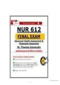 NUR 612 FINAL EXAM &vert; COMPREHENSIVE NURSING FINAL EXAM REVIEW&comma; STUDY GUIDE & PRACTICE QUESTIONS
