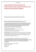 AALAS LABORATORY ANIMAL TECHNICIAN &lpar;LAT&rpar; &NewLine;CERTIFICATION EXAM  2026- QUESTIONS LATEST 2026 &ndash; 2027  &NewLine;VERSION SOLVED QUESTIONS & ANSWERS