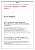 CANNON TRUST FUNDAMENTALS EXAM  2026- QUESTIONS &NewLine;LATEST 2026 &ndash; 2027  VERSION SOLVED QUESTIONS & &NewLine;ANSWERS