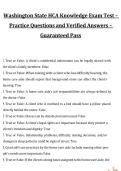 Washington State HCA Knowledge Exam Test &ndash; Practice Questions and Verified Answers for 2027&sol;2028 Exam Preparation