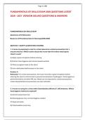 FUNDAMENTALS ATI SKILLS EXAM 2026 QUESTIONS LATEST &NewLine;2026 &ndash; 2027  VERSION SOLVED QUESTIONS & ANSWERS