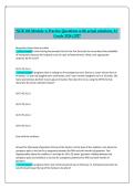 NUR 106 Module A &ndash; Practice Questions with Actual Solutions &lpar;2026&sol;2027&comma; A&plus; Graded&rpar;