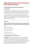 NURS 5350 M3 Lesson 3 Practice Questions With Complete Solutions