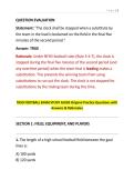 TASO FOOTBALL EXAM STUDY GUIDE Original Practice Questions with Answers & Rationales&period;