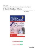 Seidel's Guide to Physical Examination &ndash; 10th Edition &ndash; Ball&comma; Dains&comma; Flynn&comma; Solomon & Stewart &vert; Complete Test Bank &vert; Chapters 1&ndash;26