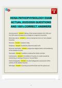 HOSA PATHOPHYSIOLOGY &vert; COMPREHENSIVE COMPETITION REVIEW&comma; PRACTICE QUESTIONS AND ANSWERS