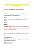 NYC MTA SYSTEM SAFETY SPECIALIST EXAM STUDY GUIDE Original Practice Questions with Answers & Detailed Rationales