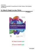 Nursing Research in Canada &ndash; 5th Edition &ndash; Singh&comma; Thirsk&comma; Stahlke&comma; Perumal&comma; LoBiondo-Wood & Haber &vert; Complete Test Bank &vert; Chapters 1&ndash;21