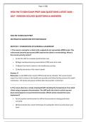 WGU RN TO BSN EXAM PREP 2026 QUESTIONS LATEST 2026 &ndash; &NewLine;2027  VERSION SOLVED QUESTIONS & ANSWERS