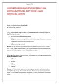 IBHRE CERTIFICATION EXAM STUDY GUIDE EXAM 2026 &NewLine;QUESTIONS LATEST 2026 &ndash; 2027  VERSION SOLVED &NewLine;QUESTIONS & ANSWERS