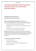 WGU D099 SALES MANAGEMENT STUDY GUIDE EXAM 2026 &NewLine;QUESTIONS LATEST 2026 &ndash; 2027  VERSION SOLVED &NewLine;QUESTIONS & ANSWERS