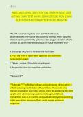 ANCC MED-SURG CERTIFICATION EXAM NEWEST 2026 &NewLine;ACTUAL EXAM TEST BANK&vert; COMPLETE 250 REAL EXAM &NewLine;QUESTIONS AND CORRECT DETAILED ANSWERS