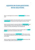 AQUIFER IM EXAM QUESTIONS&NewLine;WITH SOLUTIONS