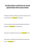 NCCER&sol;OSHA SCAFFOLD SG EXAM&NewLine;QUESTIONS WITH SOLUTIONS