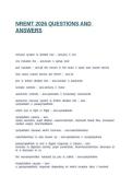NREMT 2026 QUESTIONS AND ANSWERS