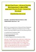 NR 663 Final Exam &ndash; Advanced Nursing &NewLine;Role Immersion I &vert; Q&A &lpar;PDF&rpar; &NewLine;2026&sol;2027 Practice Exam &vert; Instant Pdf &NewLine;Download &NewLine;Chamberlain University