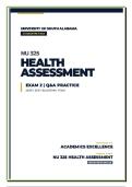 NU 325 Exam 2 &lpar;PDF&rpar; &vert; 2026 Health Assessment Questions &vert; Nursing Practice