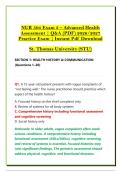 NUR 504 Exam 3 &ndash; Advanced Health &NewLine;Assessment &vert; Q&A &lpar;PDF&rpar; 2026&sol;2027 &NewLine;Practice Exam &vert; Instant Pdf Download &NewLine;St&period; Thomas University &lpar;STU&rpar;