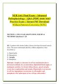 NUR 5461 Final Exam &ndash; Advanced &NewLine;Pathophysiology &vert; Q&A &lpar;PDF&rpar; 2026&sol;2027 &NewLine;Practice Exam &vert; Instant Pdf Download &NewLine;William Paterson University &lpar;WPU&rpar; 