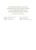 TEXAS MASTER PLUMBING ACTUAL EXAM 2026&sol;2027 &vert; 100 Questions & 100&percnt; Correct Answers &plus; Study Guide &vert; 1st Attempt Pass Guaranteed - A&plus; Graded&NewLine;&NewLine;