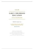 ILTS 206 EARLY CHILDHOOD EDUCATION ACTUAL EXAM 2026&sol;2027 &vert; 200 Questions & Verified Answers &vert; Content Test Prep &vert; Pass Guaranteed - A&plus; Graded&NewLine;&NewLine;