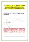 NUR 6130 EXAM 3 &ndash; Advanced Practice &NewLine;Nursing III &vert; Q&A &lpar;PDF&rpar; 2026&sol;2027 &NewLine;Practice Exam &vert; Instant Pdf Download 