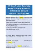 CCT Exam Practice - Performing Resting ECG UPDATE VERIFIED QUESTIONS & DETAILED EXPLANATIONS GRADED A&plus;