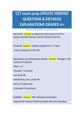 CCT exam prep UPDATE VERIFIED QUESTIONS & DETAILED EXPLANATIONS GRADED A&plus;