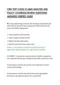 CRIS TEST II 2026 CLAIMS ANALYSIS AND&NewLine;POLICY COVERAGE REVIEW QUESTIONS&NewLine;ANSWERS VERIFIED GUIDE