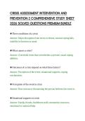 CRISIS ASSESSMENT INTERVENTION AND&NewLine;PREVENTION 2 COMPREHENSIVE STUDY SHEET&NewLine;2026 SOLVED QUESTIONS PREMIUM BUNDLE