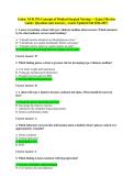 Galen NUR 170 &lpar;NUR170&rpar; Concepts of Medical-Surgical Nursing &ndash; Exam 3 Review Guide &vert; Questions & Answers &vert; Latest Fall 2026&ndash;2027&period;