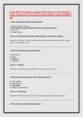 Latest BIOL 252 Human Anatomy & Physiology II w&sol;Lab Module 9 &NewLine;Exam verified with correct answers plus rationales instant 2026&sol;2027 &NewLine;pdf  